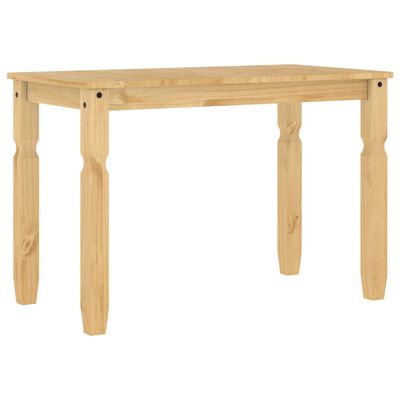 vidaXL Mesa de comedor Corona madera maciza de pino 112x60x75 cm