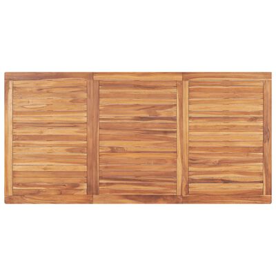 vidaXL Juego de comedor para jardín 5 piezas madera maciza de teca