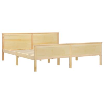 vidaXL Estructura de cama sin colchón madera maciza de pino 180x200 cm