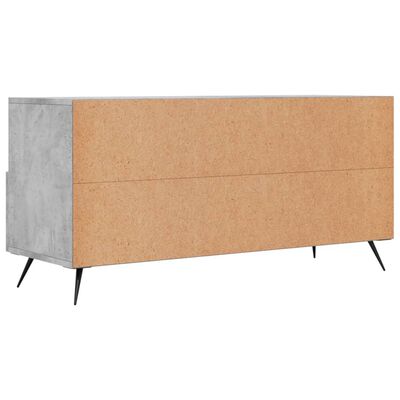 vidaXL Mueble de TV madera de ingeniería gris hormigón 102x36x50 cm