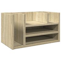 vidaXL Organizador escritorio madera color roble Sonoma 44,5x24x25 cm