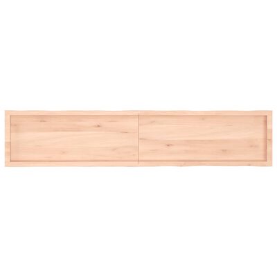 vidaXL Tablero de mesa madera maciza borde natural 200x40x(2-6) cm