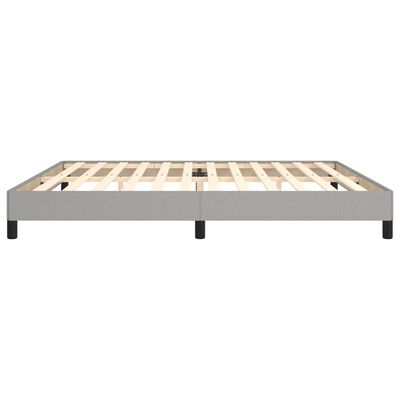 vidaXL Cama sin colchón tela gris claro 200x200 cm