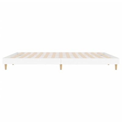 vidaXL Estructura de cama madera de ingeniería blanca 200x200 cm