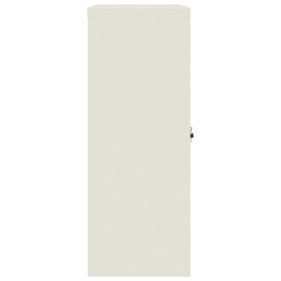 vidaXL Armario archivador de acero blanco 90x40x105 cm