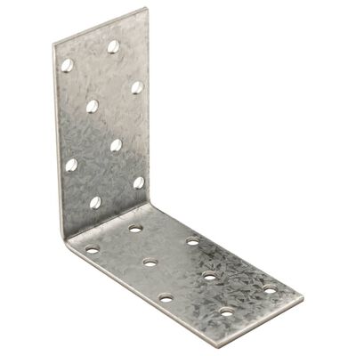 vidaXL Escuadra angular 40 uds acero galvanizado 2 mm 80x40x80 mm