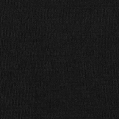 vidaXL Cabecero con LED de tela negro 90x5x78/88 cm