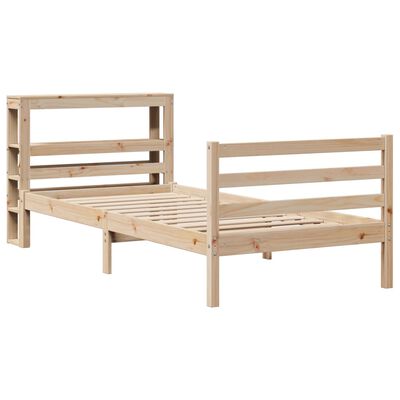 vidaXL Estructura de cama sin colchón madera maciza de pino 90x200 cm