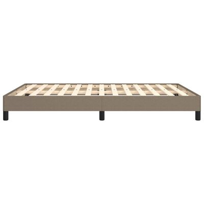 vidaXL Cama sin colchón tela gris taupe 140x190 cm