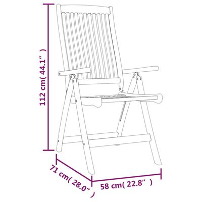 vidaXL Juego de comedor para jardín 5 pzas madera maciza de eucalipto