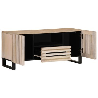 vidaXL Mueble de TV madera maciza de mango 100x34x46 cm