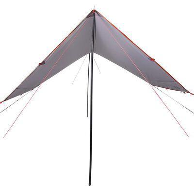 vidaXL Lona de camping impermeable naranja 430x380x210 cm