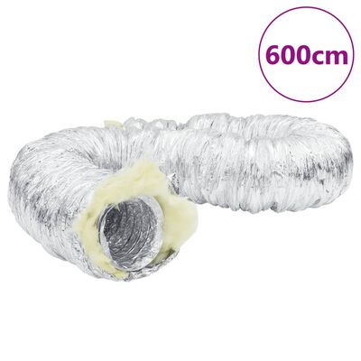 vidaXL Conducto de ventilación aislado aluminio 6 m Ø10 cm