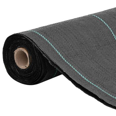 vidaXL Membrana para malezas PP negra 0,5x10 m