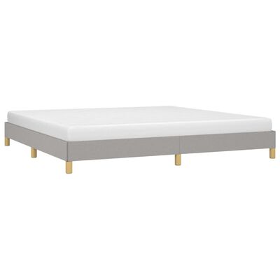 vidaXL Cama sin colchón tela gris claro 200x200 cm