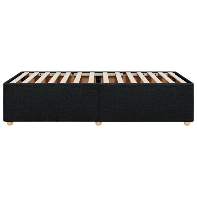 vidaXL Estructura de cama sin colchón tela negro 90x190 cm