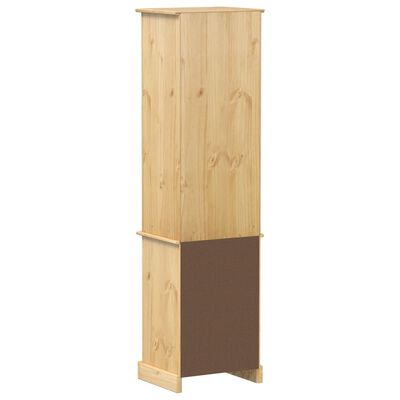 vidaXL Armario de baño «Corona» madera maciza de pino 50x40x185 cm