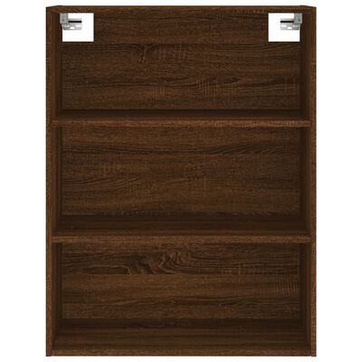 vidaXL Aparador alto madera contrachapada marrón roble 69,5x34x180 cm