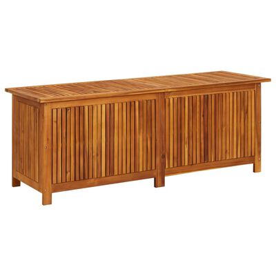 vidaXL Caja de almacenaje de jardín madera maciza acacia 150x50x58 cm