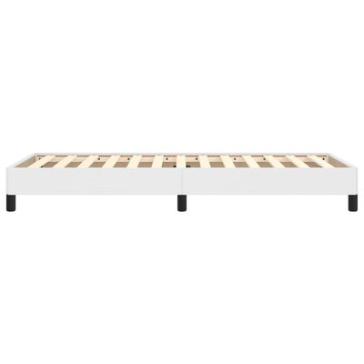 vidaXL Estructura de cama cuero sintético blanco 80x200 cm