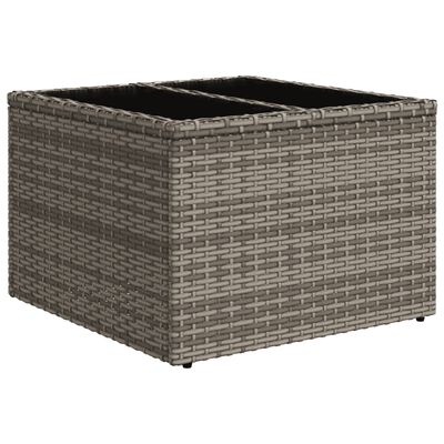 vidaXL Set de muebles de jardín 6 pzas y cojines ratán sintético gris