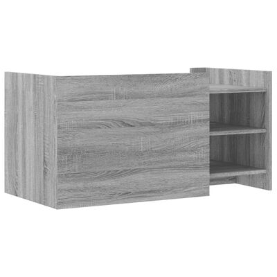 vidaXL Mesa de centro madera de ingeniería gris Sonoma 100x50x50 cm