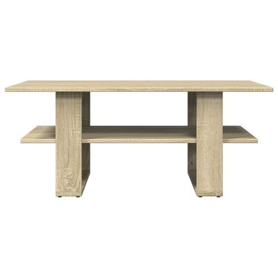 vidaXL Mesa de centro madera de ingeniería roble Sonoma 102x55x42 cm