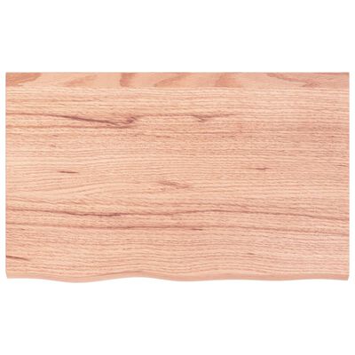 vidaXL Estante de pared madera de roble tratada marrón claro 80x50x2cm