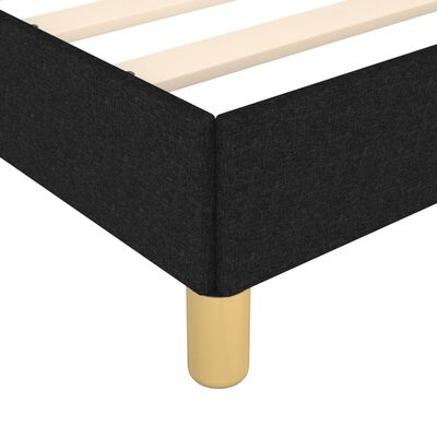 vidaXL Estructura de cama sin colchón tela negro 100x200 cm