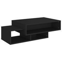 vidaXL Mesa de centro madera ingeniería negra 105x55x32 cm