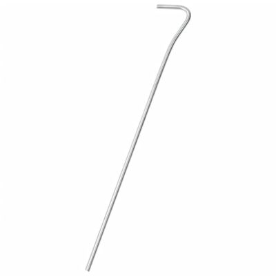 vidaXL Clavijas para tienda 25 uds acero galvanizado 23 cm Ø4 mm