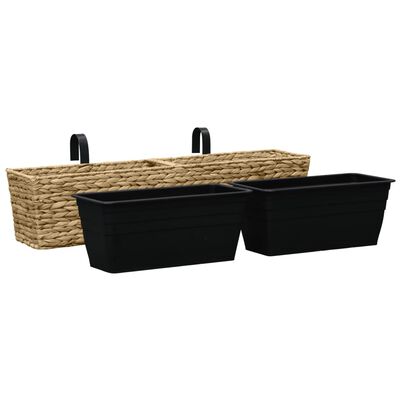 vidaXL Conjunto de jardineras 2 unidades jacinto de agua