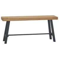 vidaXL Banco almacenaje madera ingeniería roble ahumado 102x42x45 cm –  Bechester