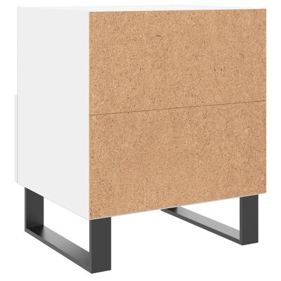 vidaXL Mesitas de noche 2 uds madera ingeniería blanco 40x35x47,5 cm