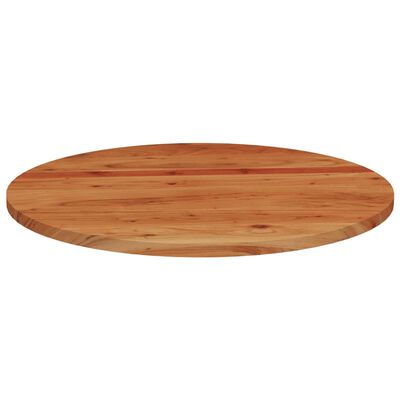 vidaXL Tablero de mesa redondo madera maciza de acacia Ø80x3,8 cm