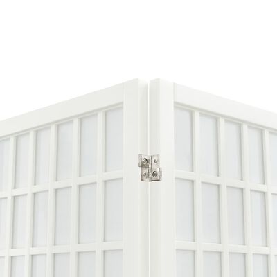 vidaXL Biombo plegable con 5 paneles estilo japonés blanco 200x170 cm