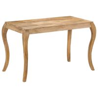 vidaXL Mesa de comedor de madera maciza de mango 118x60x76 cm