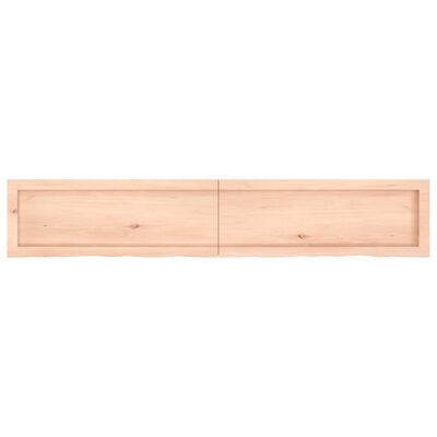 vidaXL Encimera de baño madera maciza sin tratar 160x30x(2-4) cm