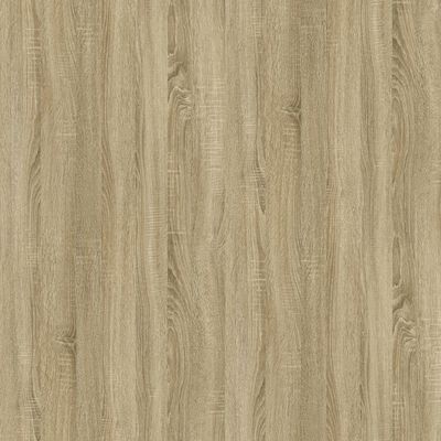 vidaXL Mesa de centro madera contrachapada roble Sonoma 80x50x35 cm