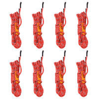 vidaXL Cuerda de vientos con tensores reflectantes 8 piezas 4 m 4 mm