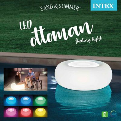 Intex Otomana con LED 86x33 cm