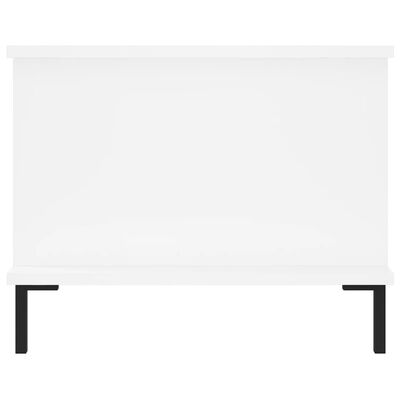 vidaXL Mesa de centro madera contrachapada blanco 90x50x40 cm