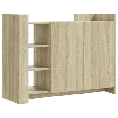 vidaXL Aparador de madera de ingeniería roble Sonoma 100x35x75 cm