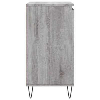 vidaXL Aparador de madera contrachapada gris Sonoma 60x35x70 cm