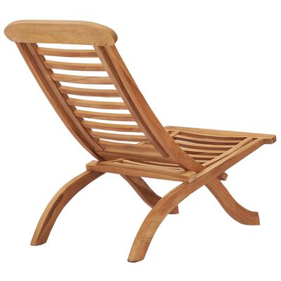 vidaXL Silla de jardín plegable madera maciza de teca 50x90x69 cm