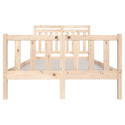 vidaXL Estructura de cama de madera maciza 140x200 cm