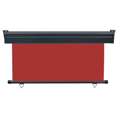 vidaXL Toldo lateral de balcón rojo 145x250 cm