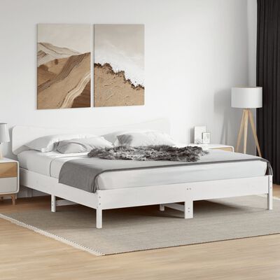 vidaXL Cabecero de cama madera maciza de pino blanco 180 cm