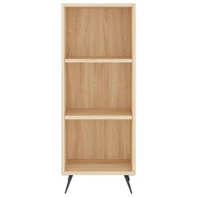 vidaXL Aparador de madera contrachapada roble Sonoma 34,5x34x180 cm