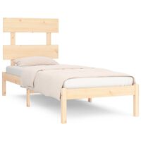 vidaXL Estructura de cama madera maciza 75x190 cm